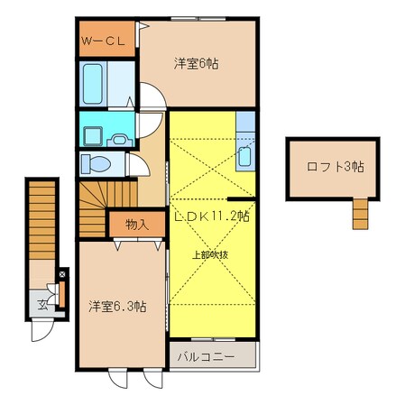 アヴァンセ大日の物件間取画像